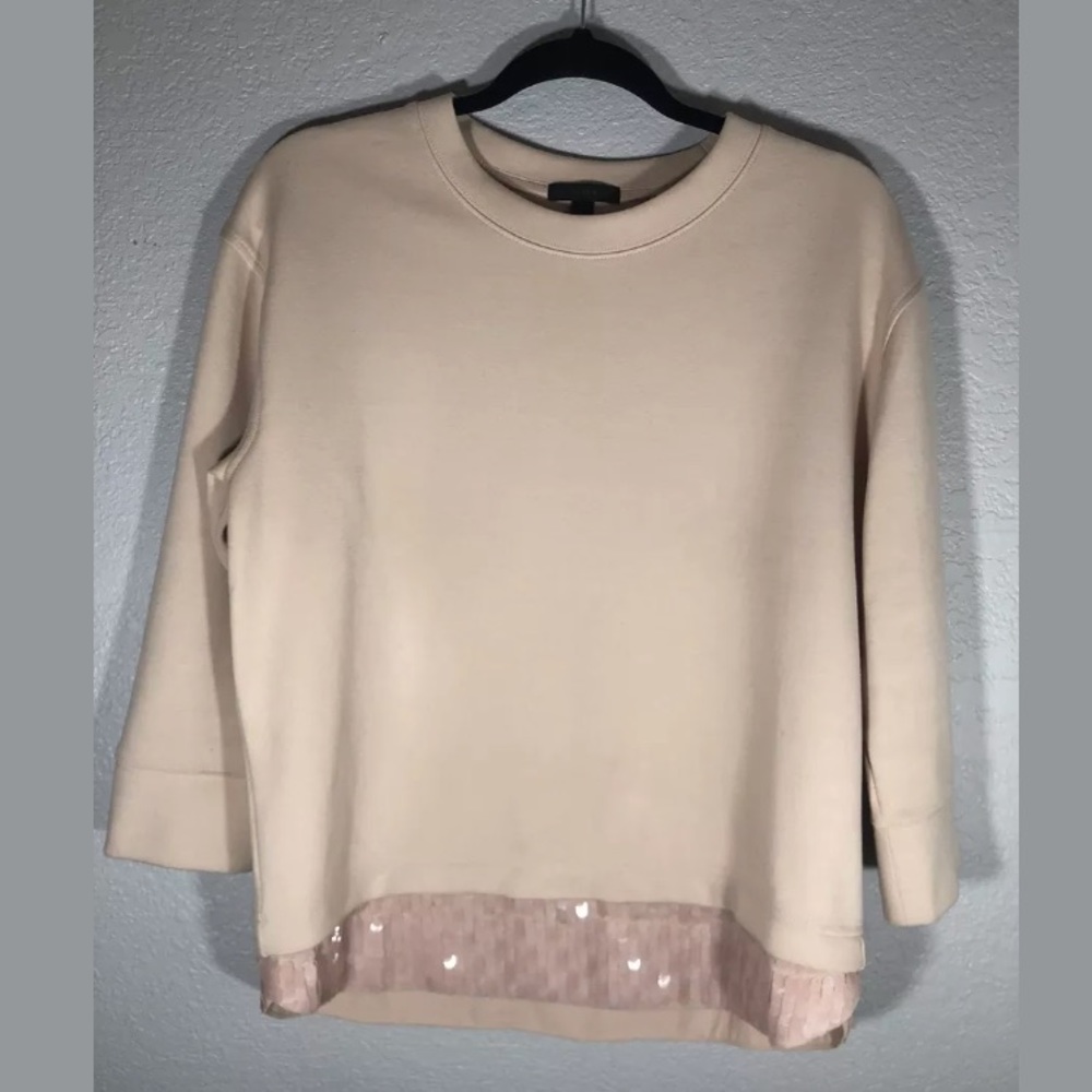 J Crew Sequin Pullover Sweater - image 3